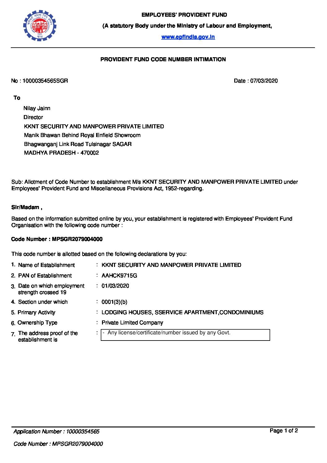 EPFO & ESIC Registration