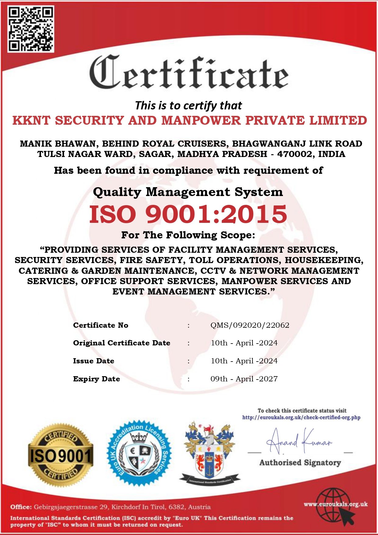 ISO 9001:2015