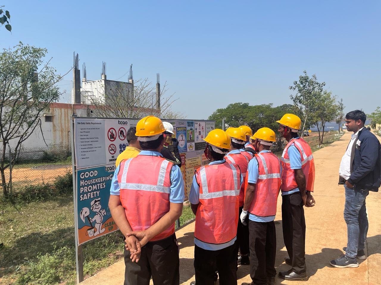 Field operations at project site